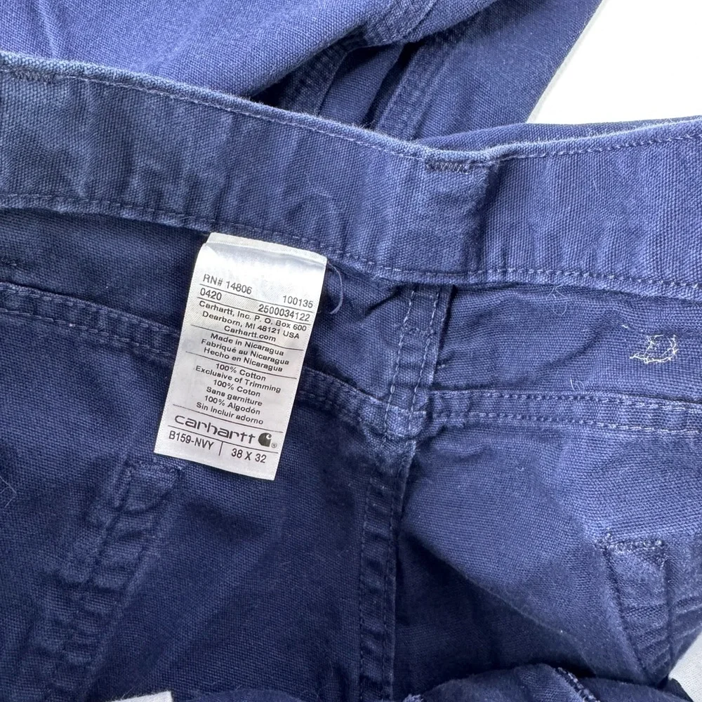 Carhartt Loose Fit Pants Mens 38x32 blue carpenter